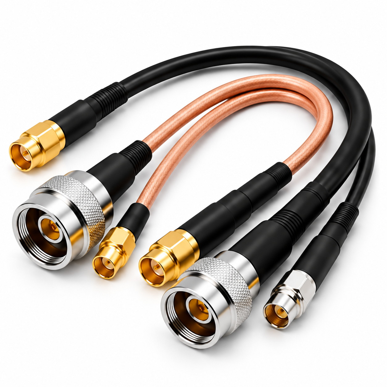 Custom RF coaxial cable assemblies