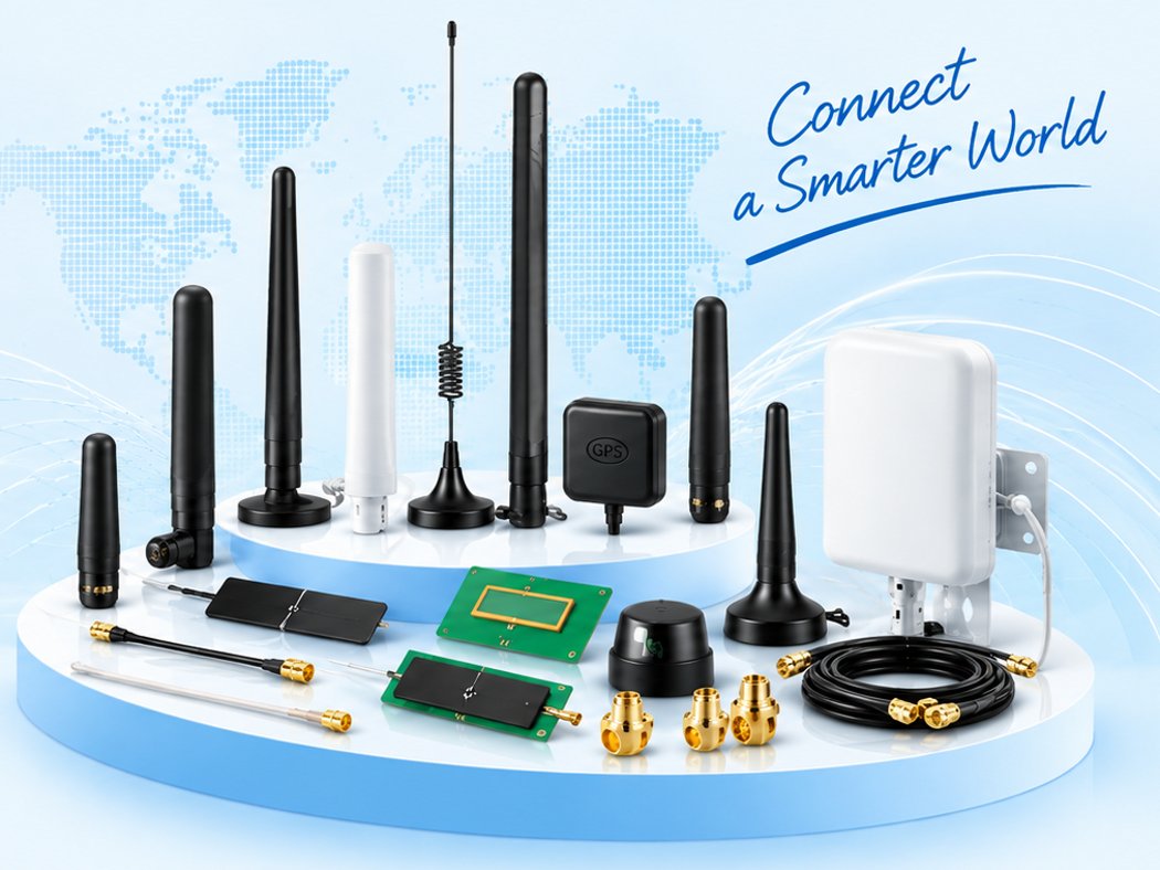 Custom WiFi, 4G LTE, 5G, GPS GNSS and IoT antennas by Minsta