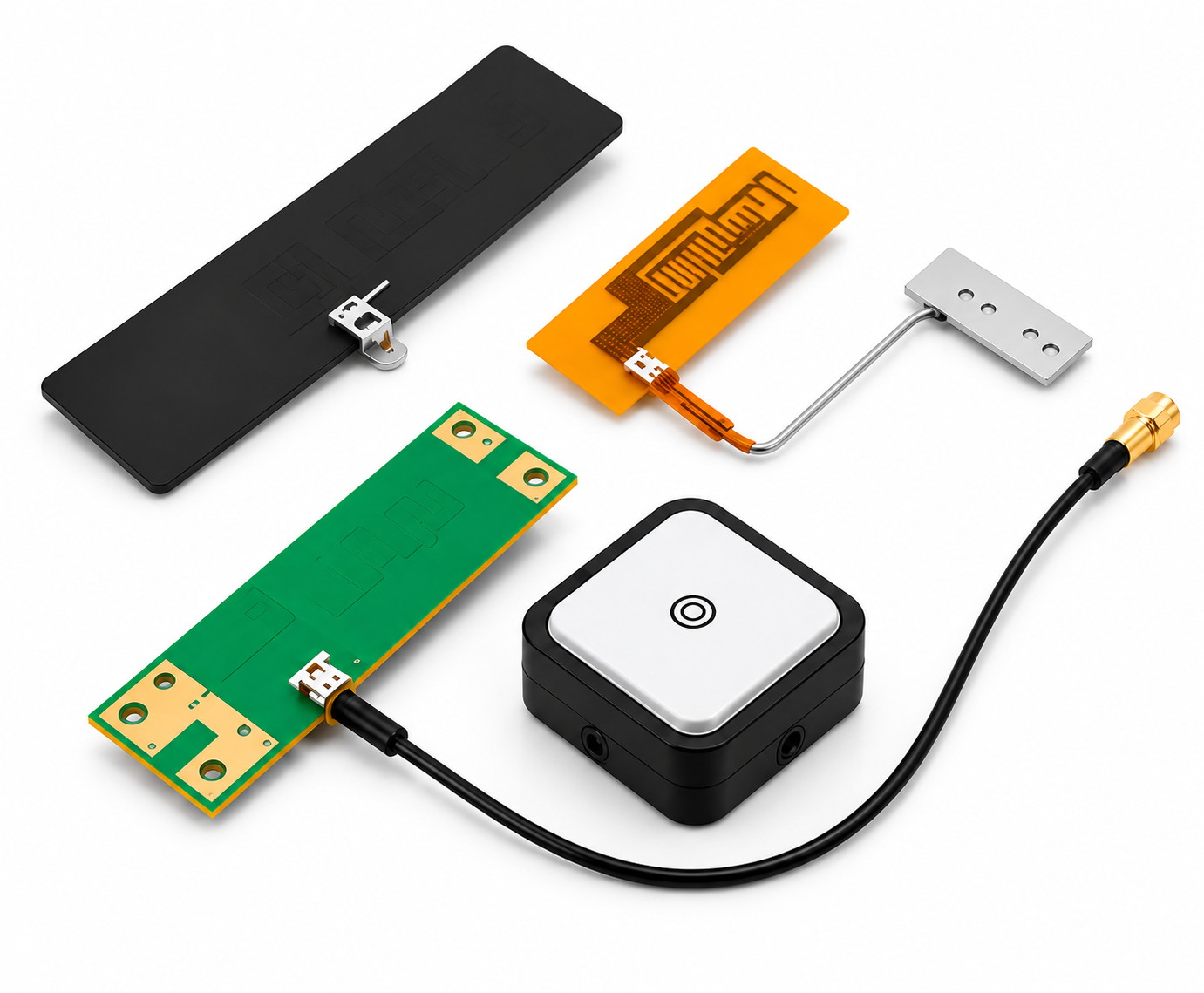 Embedded PCB FPC and internal antennas